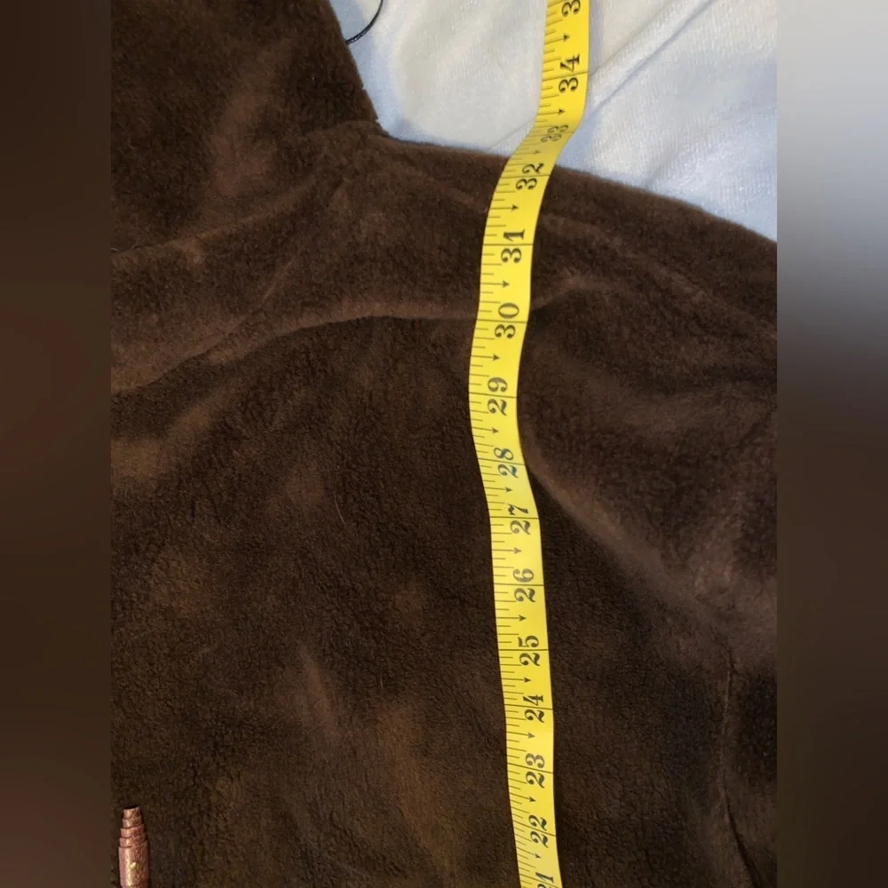 Denali vintage reversible faux fur hooded toggle coat brown teddy gray oak leaf - Picture 8 of 11